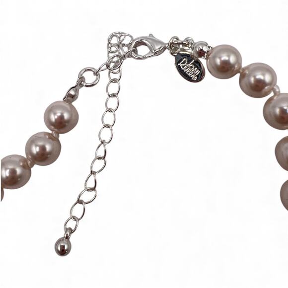 Vintage Joan Rivers Signed Faux Pearl Necklace – Champagne Luster 16” - 19” - Picture 4 of 4